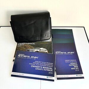 2019 Subaru Outback Owner's Manual Starlink Manual + Other Manuals in Folder